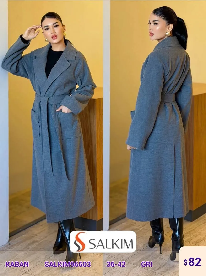 Пальто SALKIM (Gray, модель SALKIM96503) оптом