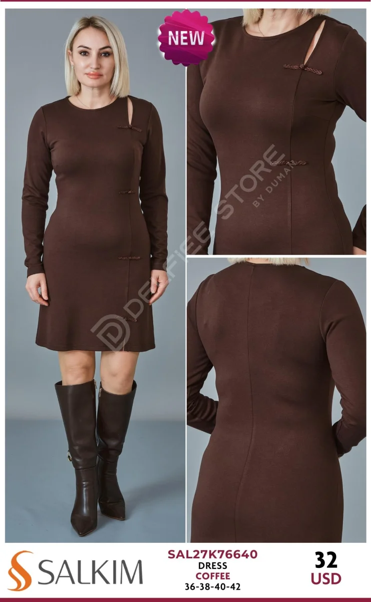 Платье SALKIM (Brown, модель SAL27K76640) оптом