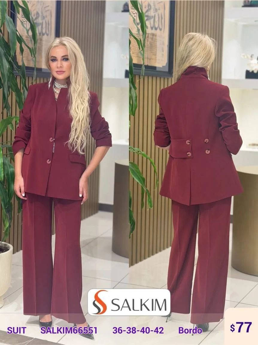 Костюмы и комплекты SALKIM (Burgundy, модель SALKIM66551) оптом