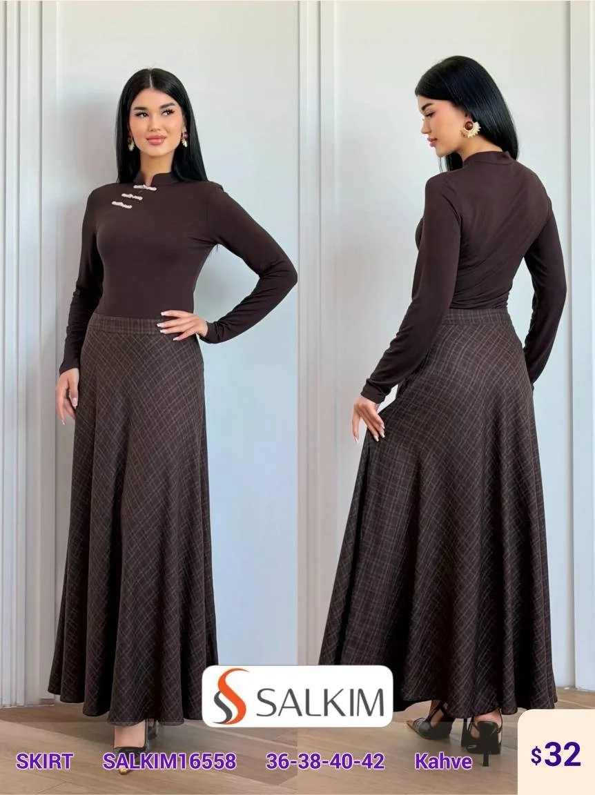 Юбка SALKIM (Brown, модель SALKIM16558) оптом