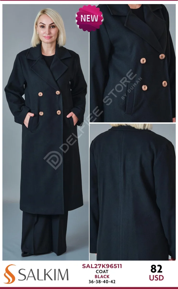 Пальто SALKIM (Black, модель SAL27K96511) оптом