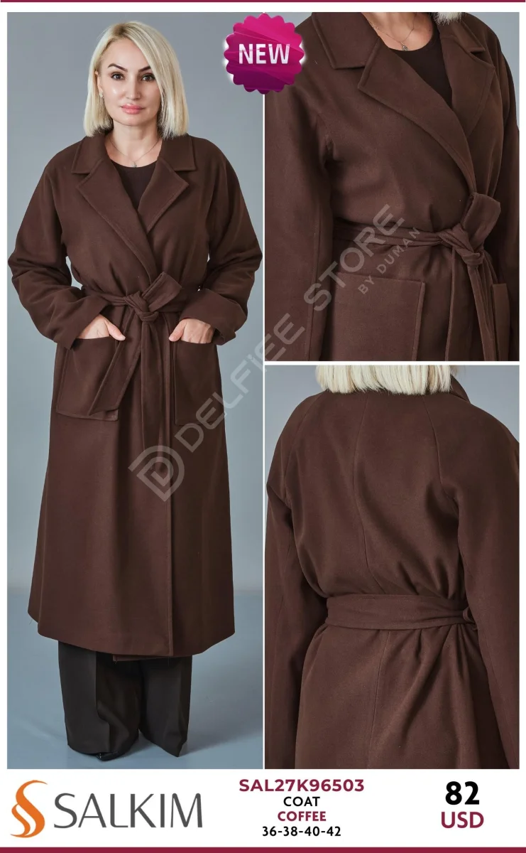 Пальто SALKIM (Brown, модель SAL27K96503) оптом