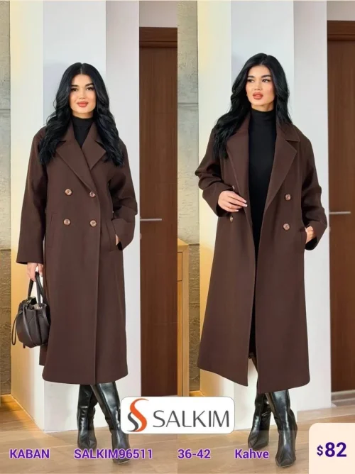 Пальто SALKIM (Brown, модель SALKIM96511) оптом