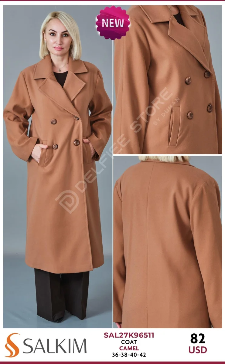 Пальто SALKIM (Camel, модель SAL27K96511) оптом