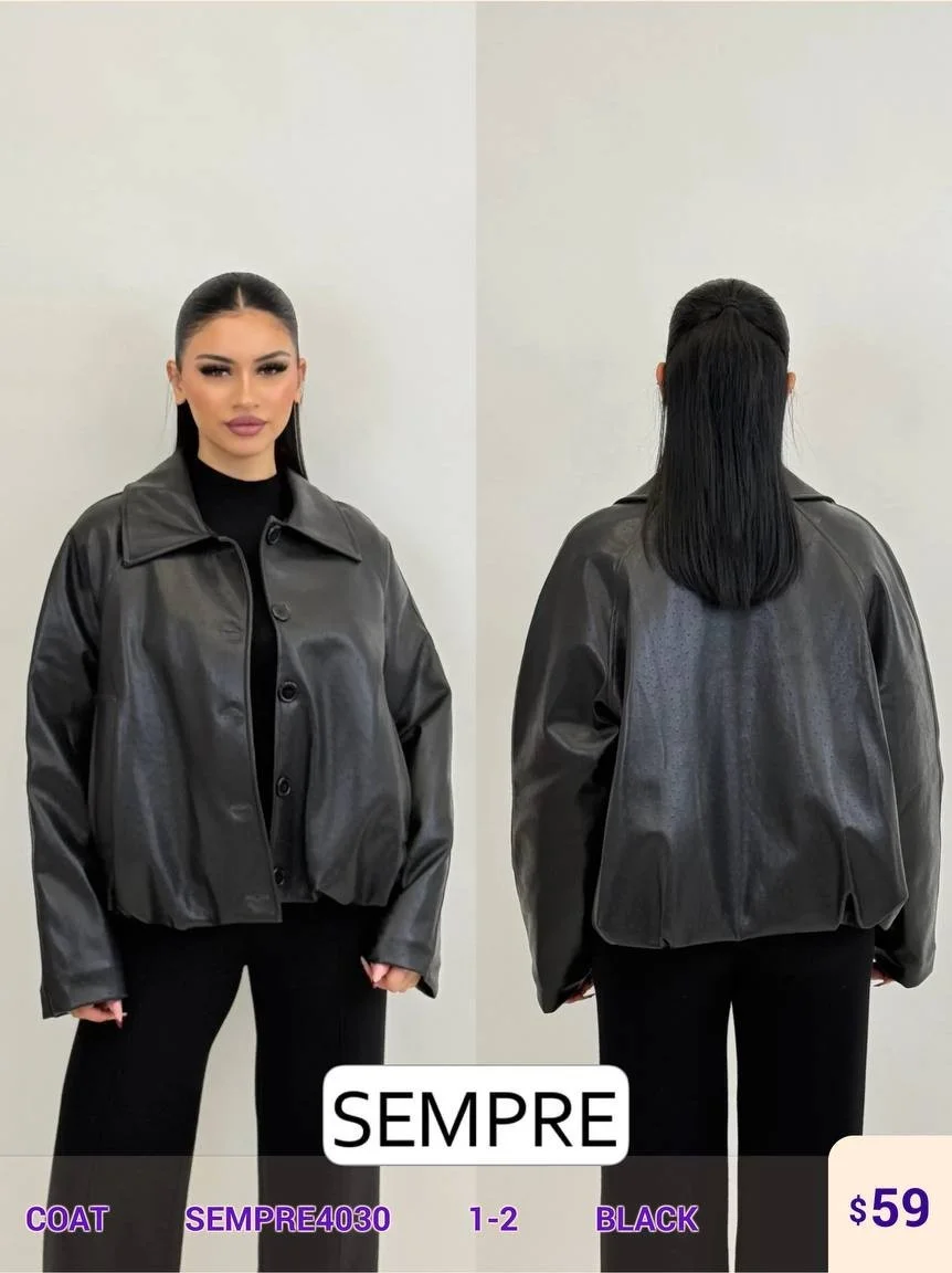 Пальто Sempre (Black, модель SEMPRE4030) оптом