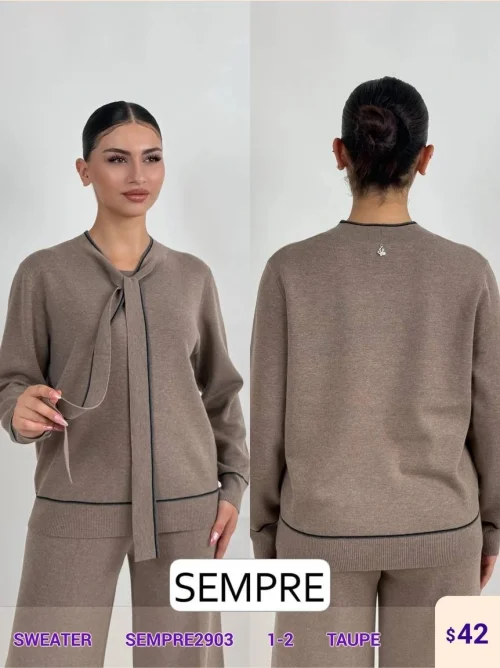 Свитер Sempre (Beige, модель SEMPRE2903) оптом