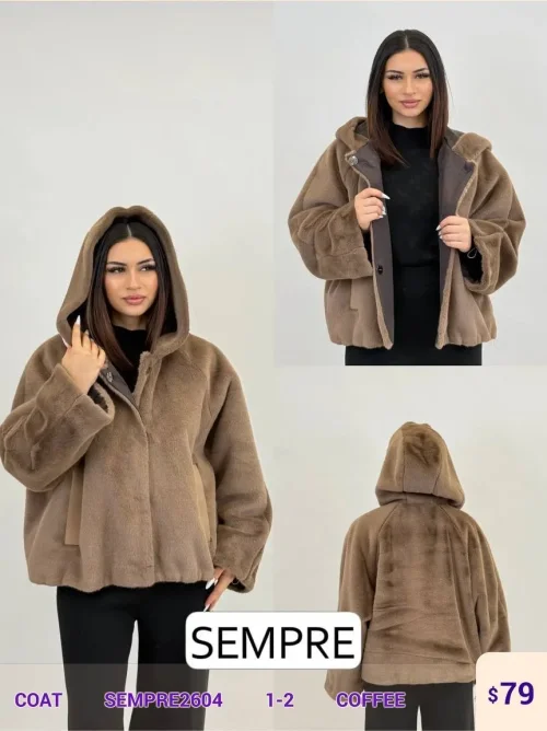 Пальто Sempre (Brown, модель SEMPRE2604) оптом