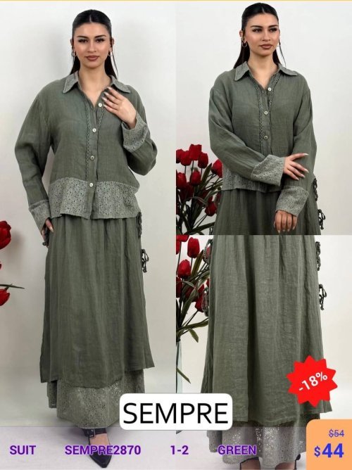 Костюм Sempre (Зеленый, модель SEMPRE2870) оптом