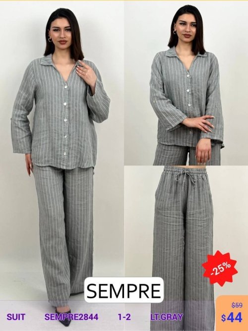 Костюм Sempre (Серый, модель SEMPRE2844) оптом