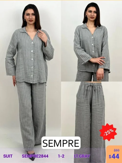 Костюм Sempre (Серый, модель SEMPRE2844) оптом