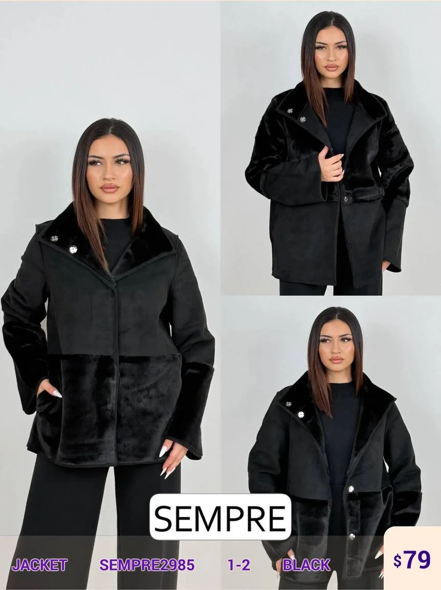 Жакет Sempre (Black, модель SEMPRE2985) оптом