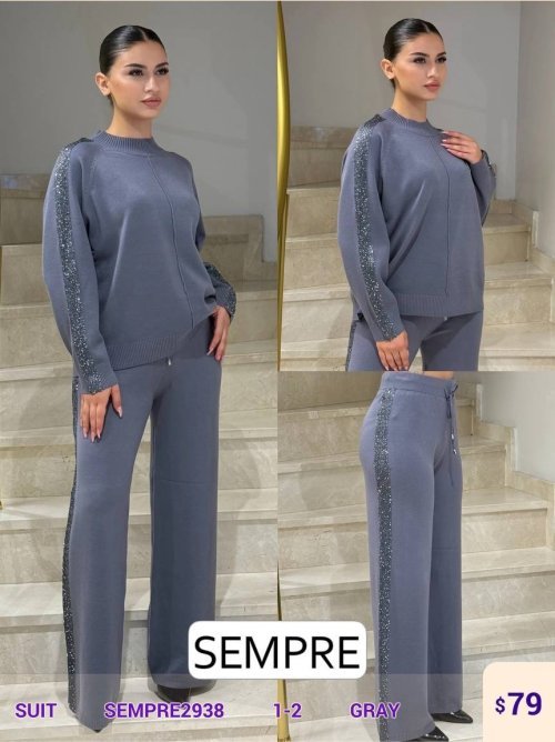 Комплект Sempre (Серый, модель SEMPRE2938) оптом