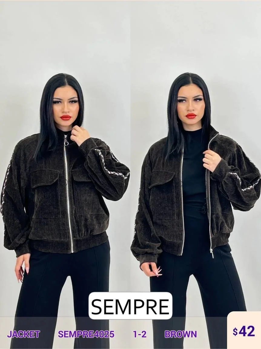 Жакет Sempre (Brown, модель SEMPRE4025) оптом