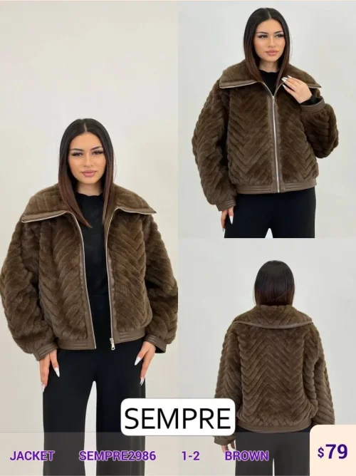 Жакет Sempre (Brown, модель SEMPRE2986) оптом