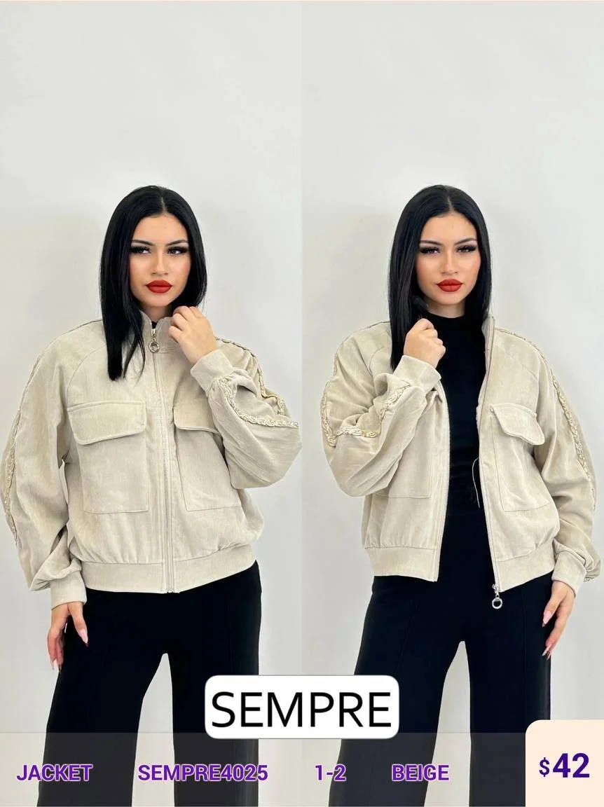 Жакет Sempre (Beige, модель SEMPRE4025) оптом