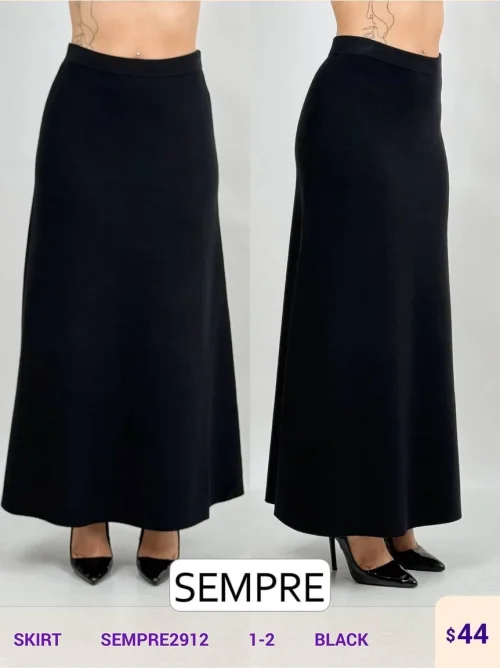 Юбка Sempre (Black, модель SEMPRE2912) оптом