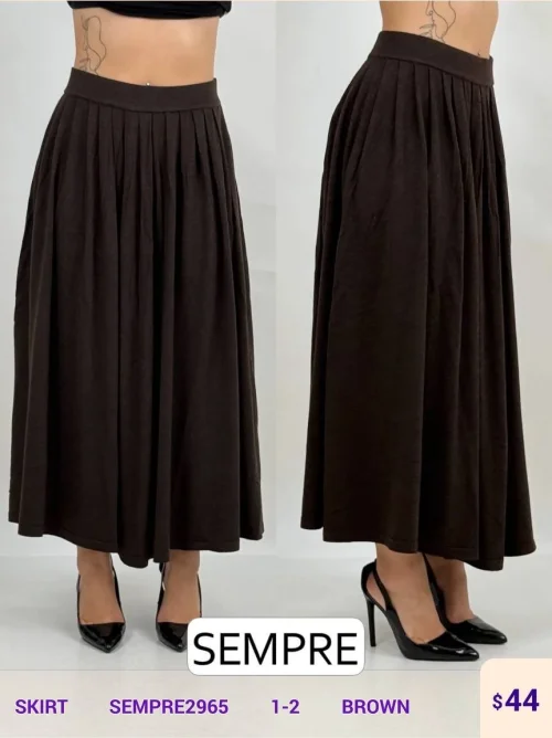 Юбка Sempre (Brown, модель SEMPRE2965) оптом