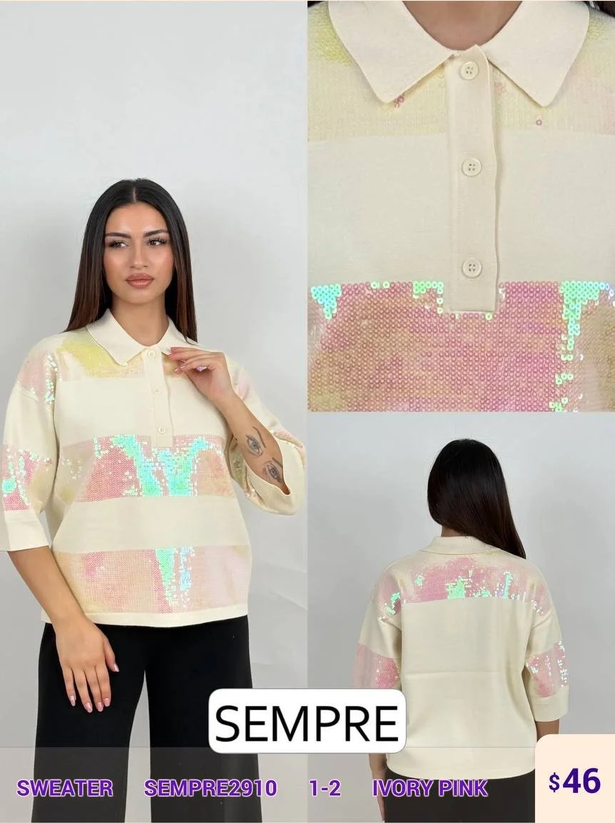 Свитер Sempre (Ivory, модель SEMPRE2910) оптом
