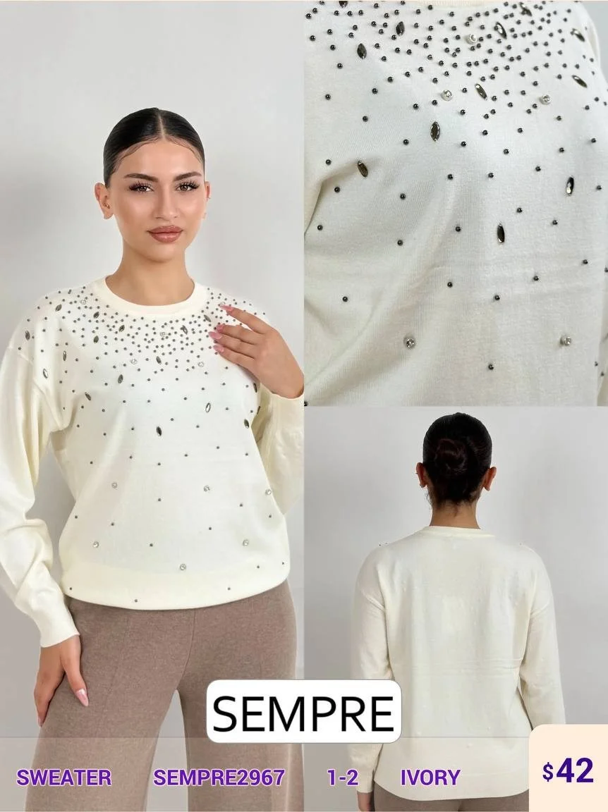 Свитер Sempre (Ivory, модель SEMPRE2967) оптом