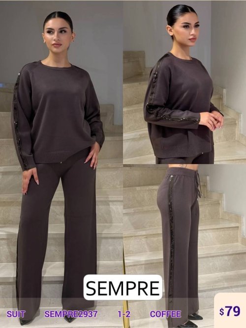 Комплект Sempre (Коричневый, модель SEMPRE2937) оптом
