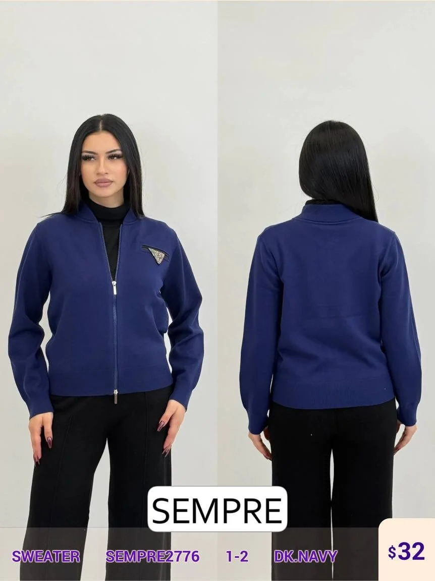 Свитер Sempre (Navy, модель SEMPRE2776) оптом