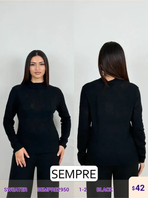 Свитер Sempre (Black, модель SEMPRE2950) оптом