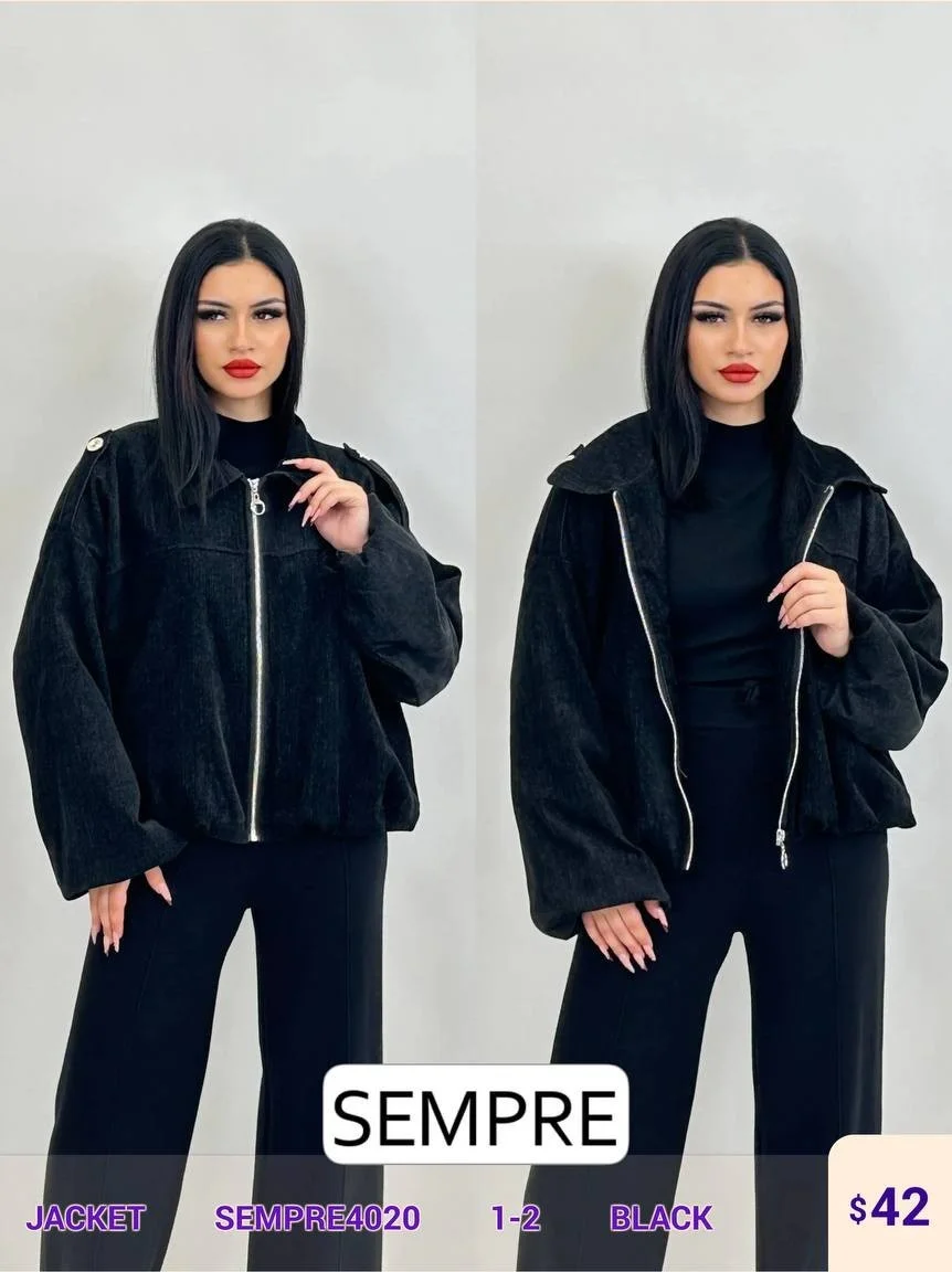 Жакет Sempre (Black, модель SEMPRE4020) оптом