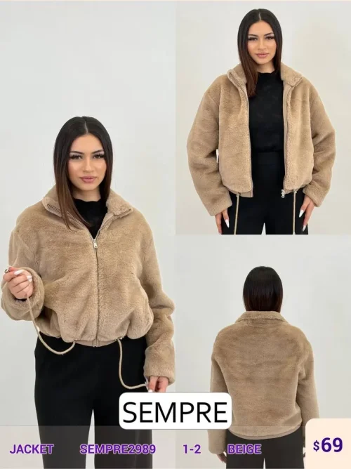 Жакет Sempre (Beige, модель SEMPRE2989) оптом