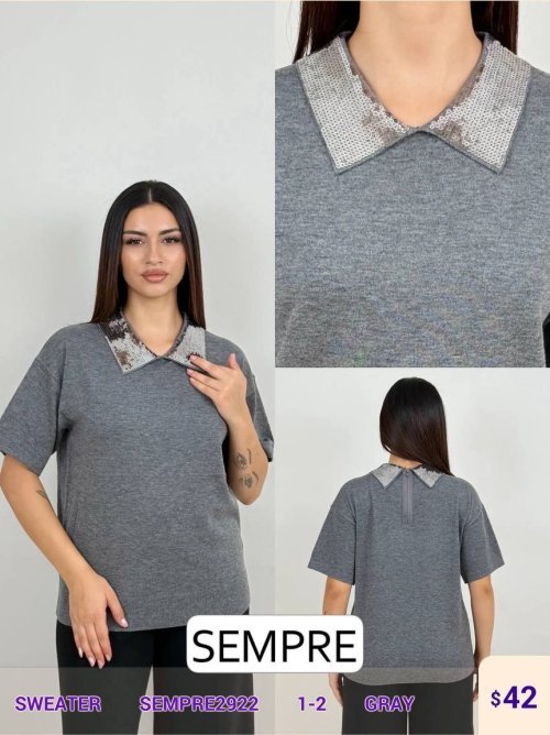 Свитер Sempre (Gray, модель SEMPRE2922) оптом