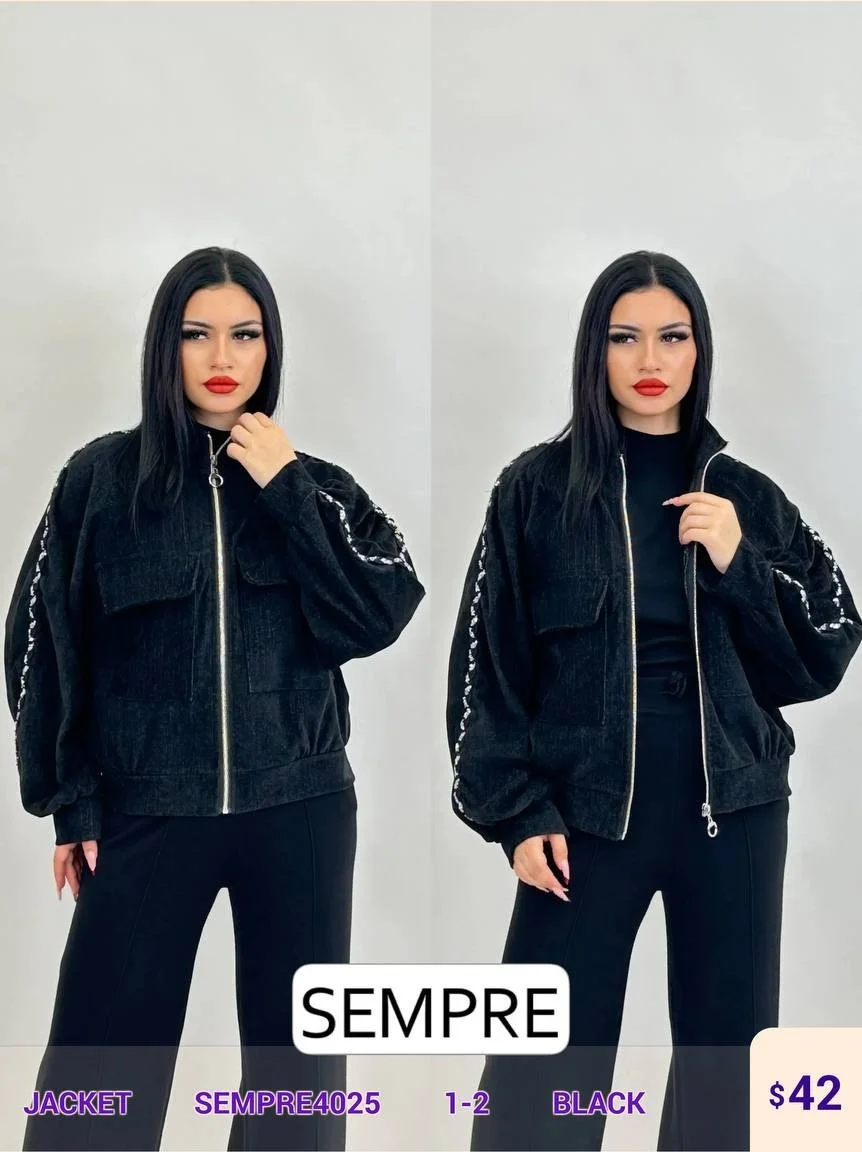 Жакет Sempre (Black, модель SEMPRE4025) оптом