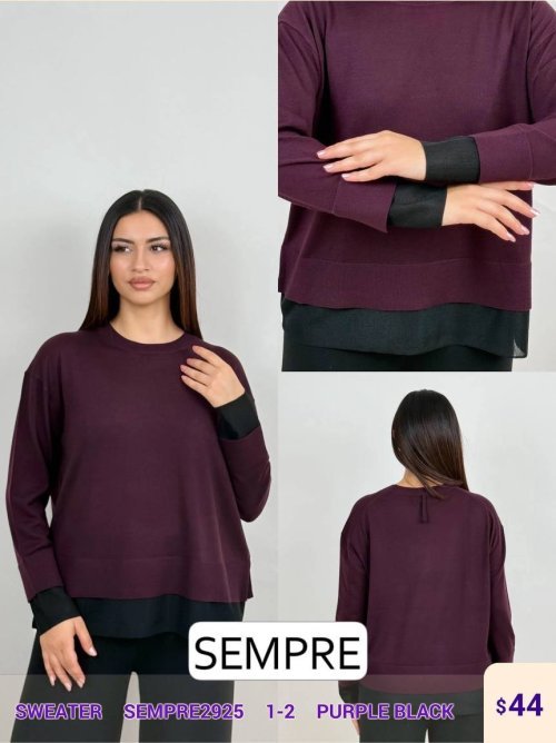 Свитер Sempre (Purple, модель SEMPRE2925) оптом