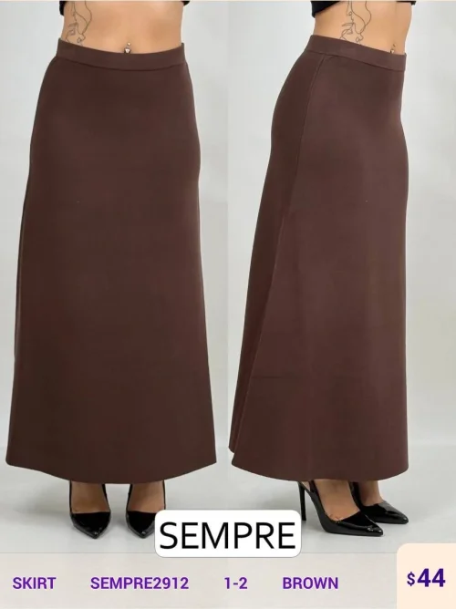 Юбка Sempre (Brown, модель SEMPRE2912) оптом