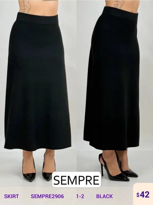 Юбка Sempre (Black, модель SEMPRE2906) оптом