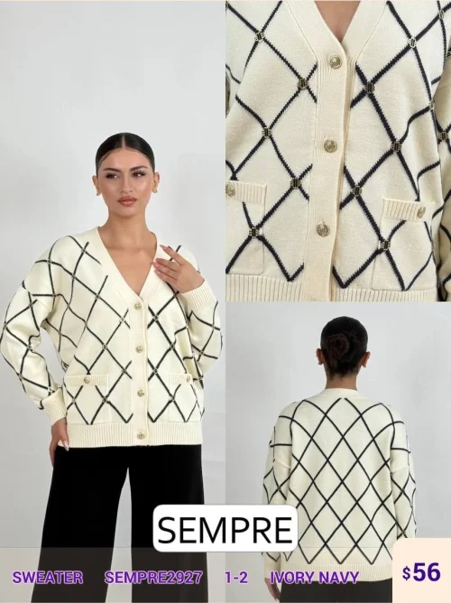 Свитер Sempre (White, модель SEMPRE2927) оптом