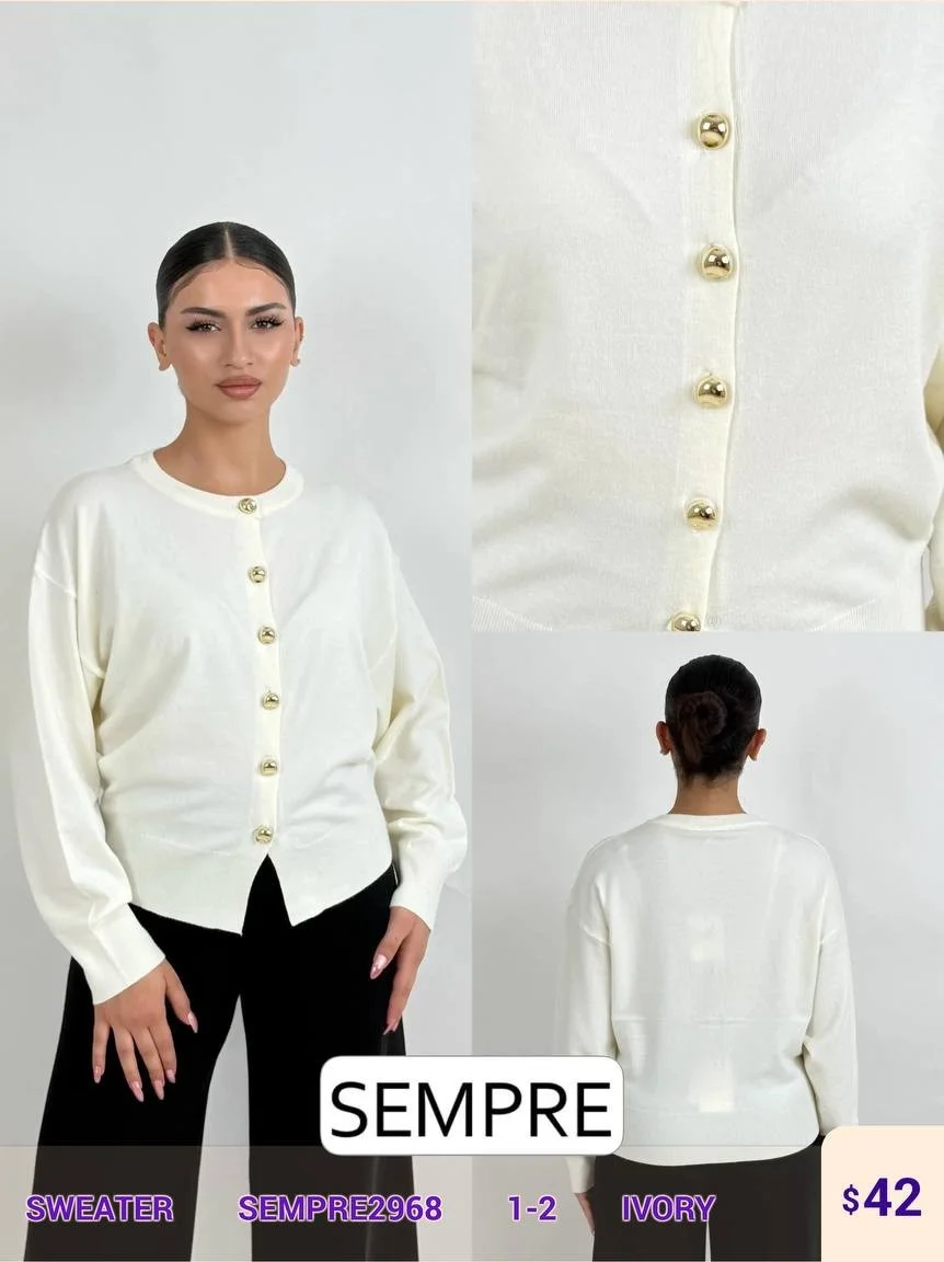 Свитер Sempre (Ivory, модель SEMPRE2968) оптом