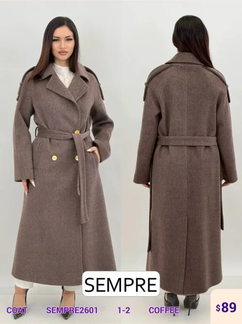Пальто Sempre (Brown, модель SEMPRE2601) оптом