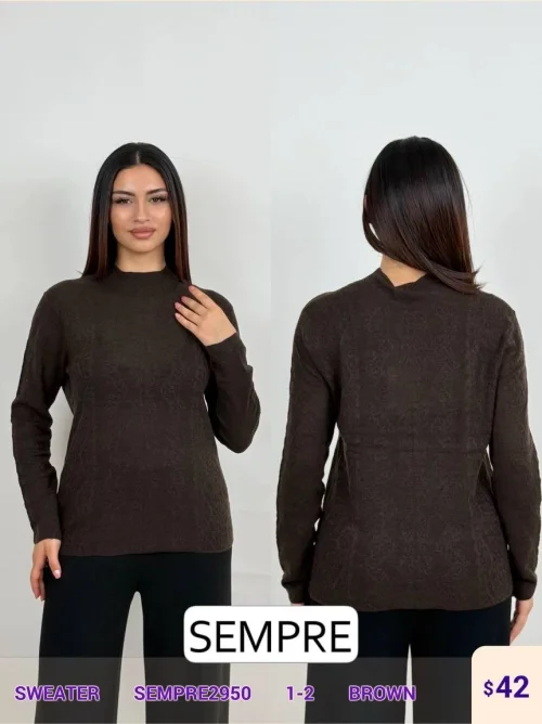 Свитер Sempre (Brown, модель SEMPRE2950) оптом