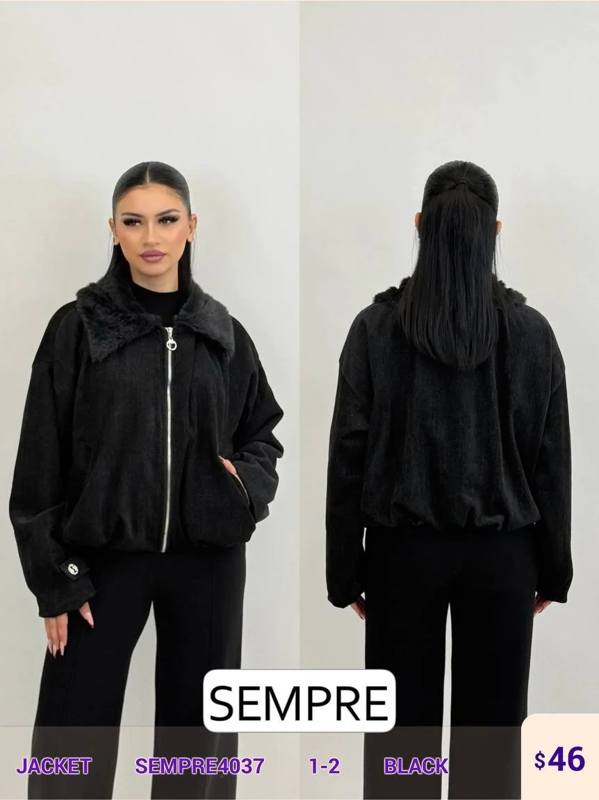 Жакет Sempre (Black, модель SEMPRE4037) оптом
