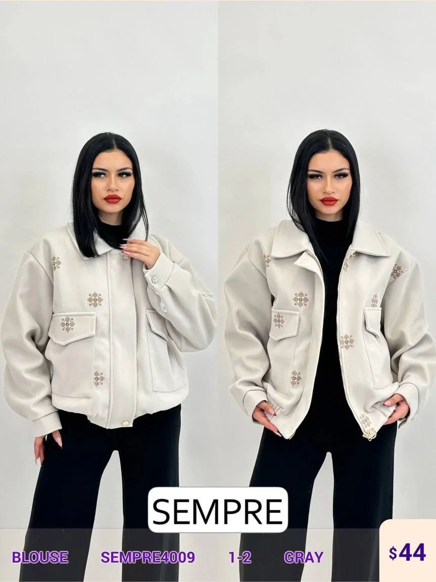 Блузка Sempre (Gray, модель SEMPRE4009) оптом