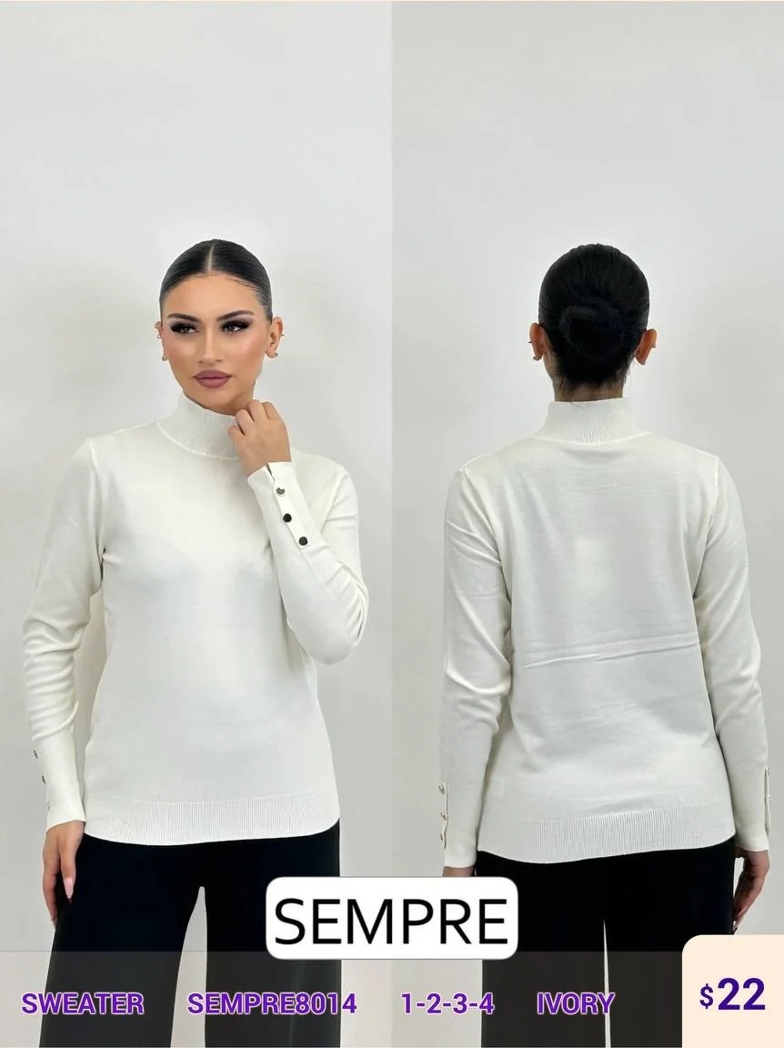 Свитер Sempre (White, модель SEMPRE8014) оптом