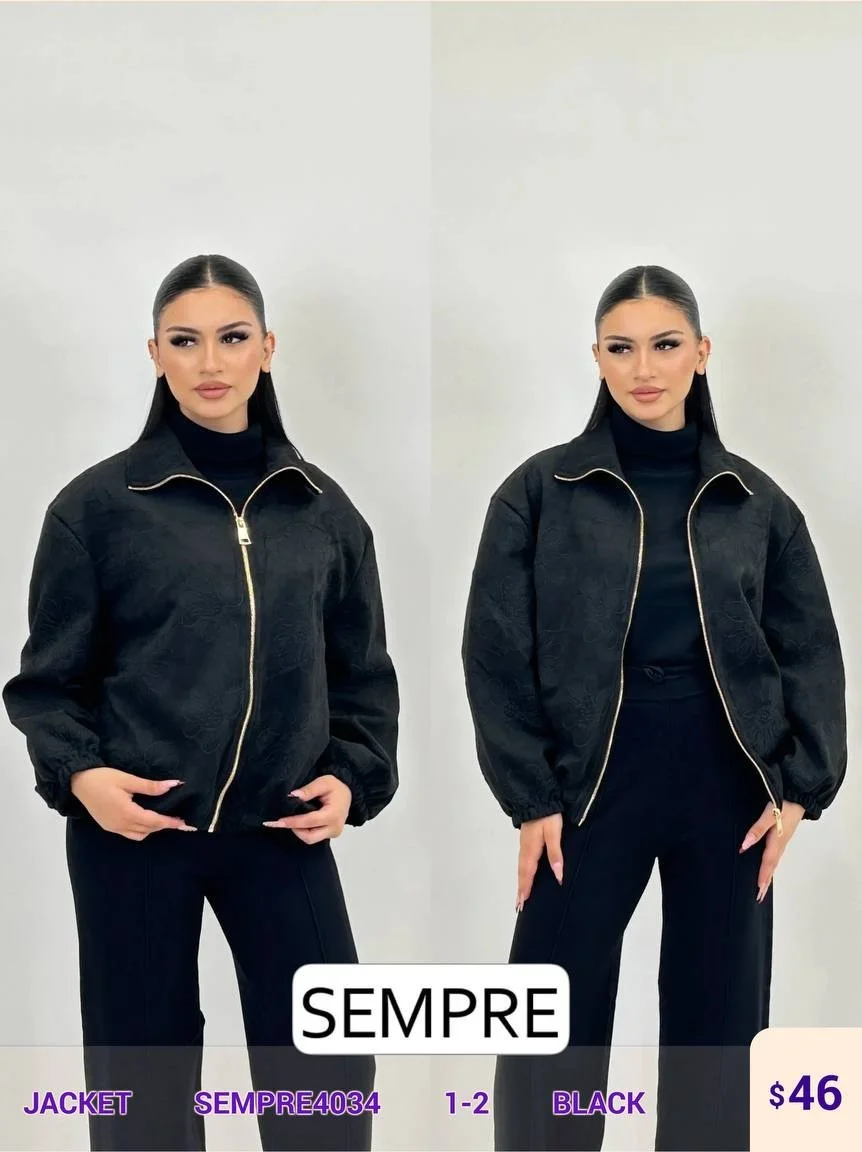 Жакет Sempre (Black, модель SEMPRE4034) оптом