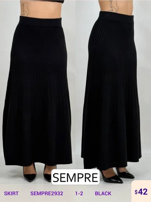 Юбка Sempre (Black, модель SEMPRE2932) оптом