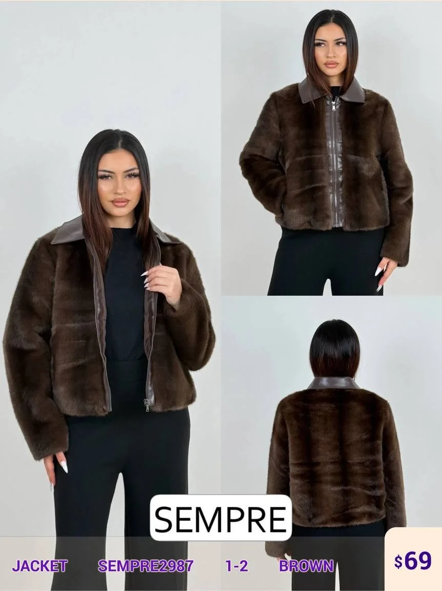 Жакет Sempre (Brown, модель SEMPRE2987) оптом