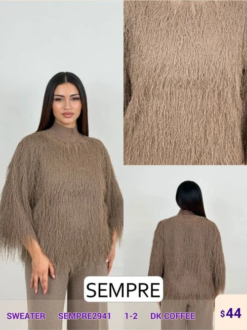 Свитер Sempre (Brown, модель SEMPRE2941) оптом