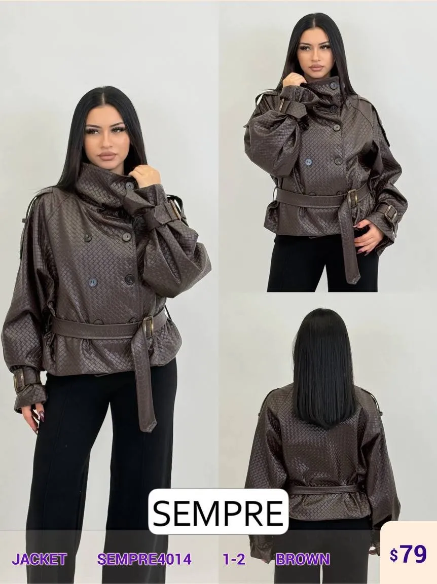 Жакет Sempre (Brown, модель SEMPRE4014) оптом