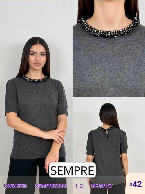 Свитер Sempre (Gray, модель SEMPRE2923) оптом