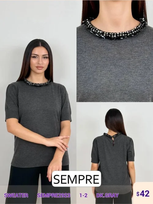 Свитер Sempre (Gray, модель SEMPRE2923) оптом