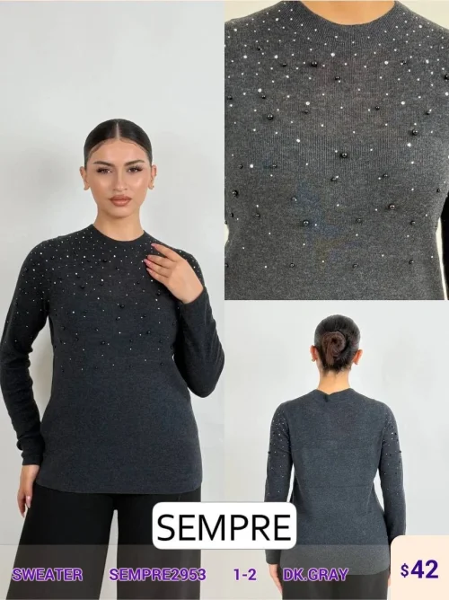 Свитер Sempre (Gray, модель SEMPRE2953) оптом