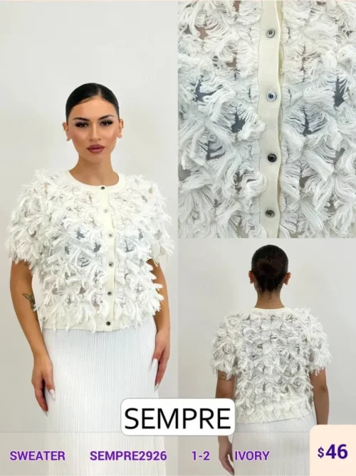 Свитер Sempre (White, модель SEMPRE2926) оптом