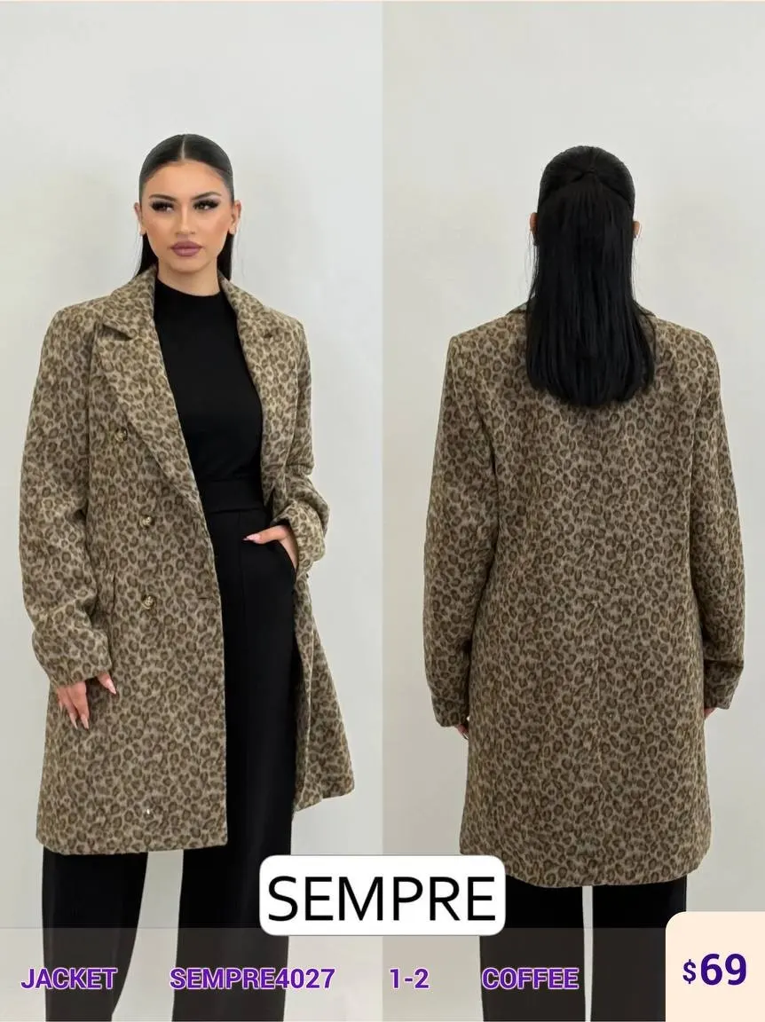 Жакет Sempre (Brown, модель SEMPRE4027) оптом